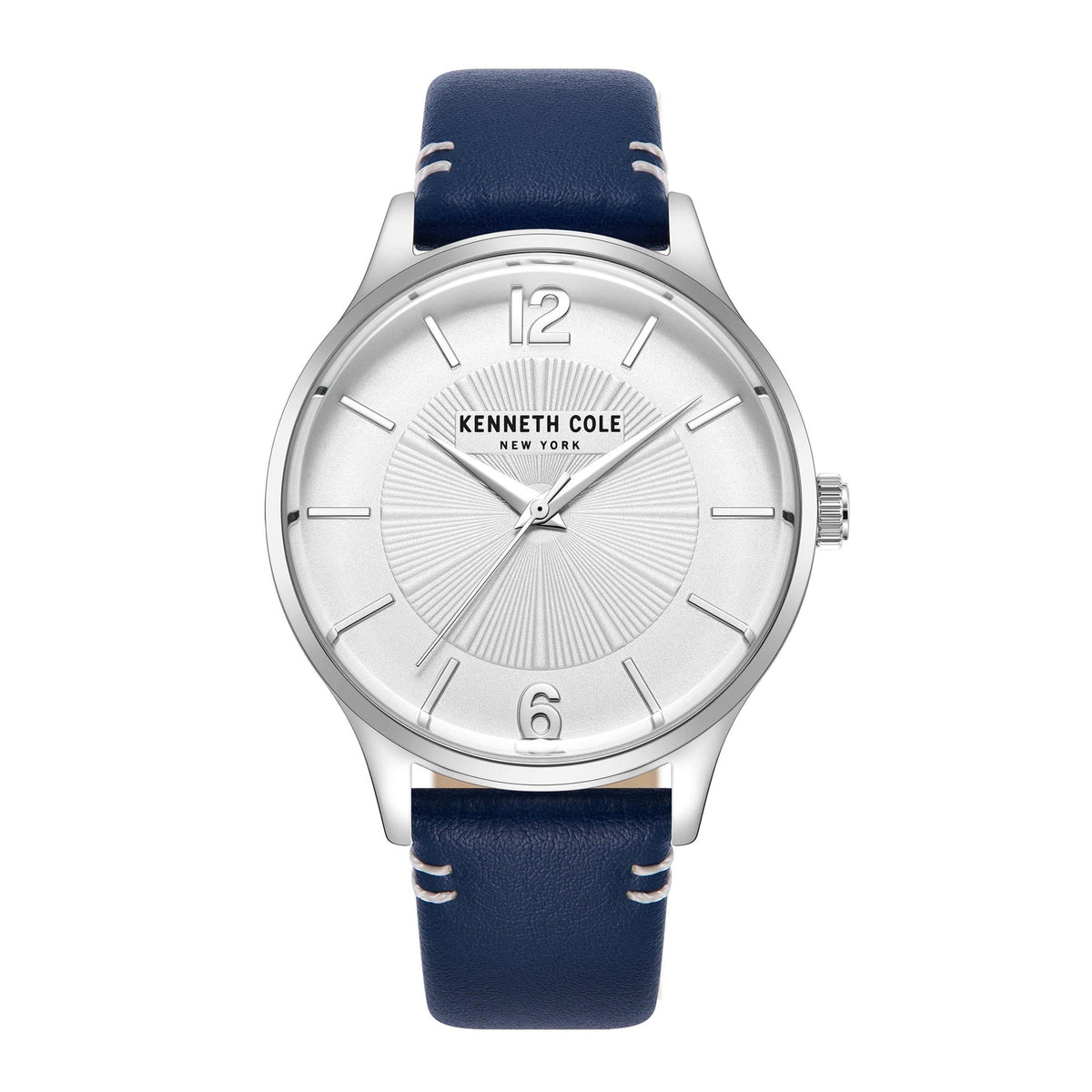 Kenneth Cole New York 43 mm Men's Leather Battery Watch