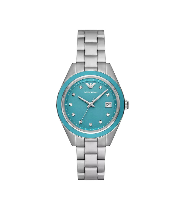 Emporio Armani Leo AR11545 Quartz 36 mm Blue Dial Ladies Watch