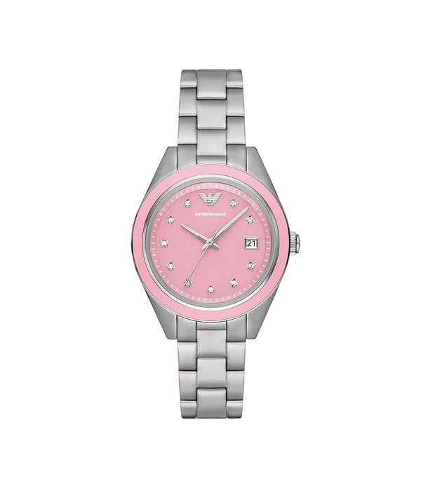 Emporio Armani AR11546 Quartz 36 mm Pink Dial Ladies Watch