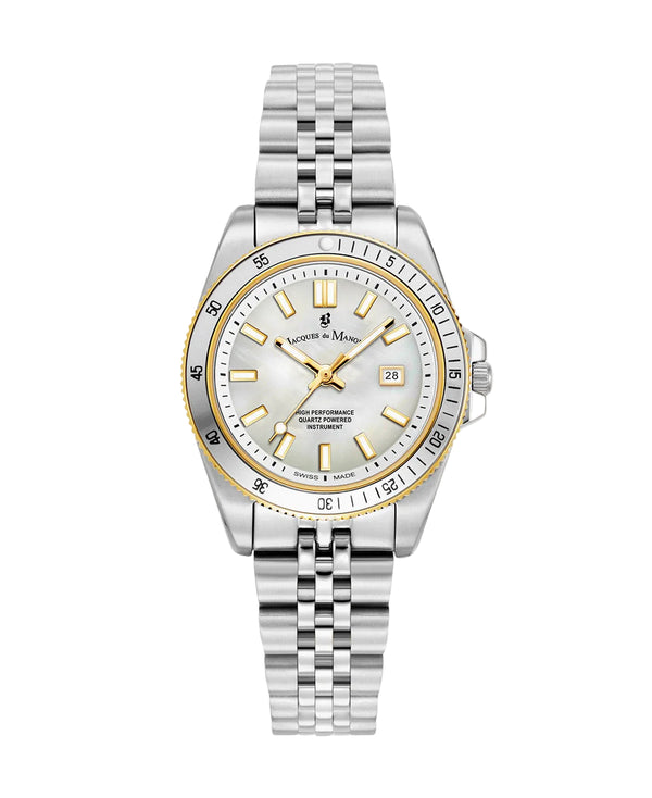 Jacques Du Manoir Inspiration Active 33 mm White Dial Ladies Watch
