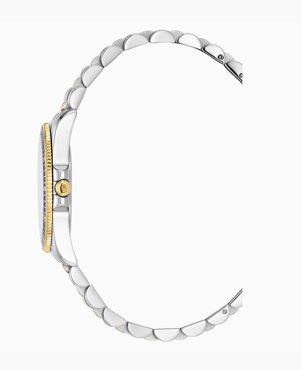 Jacques Du Manoir Inspiration Active 33 mm Two-Tone Blue Dial Ladies Watch