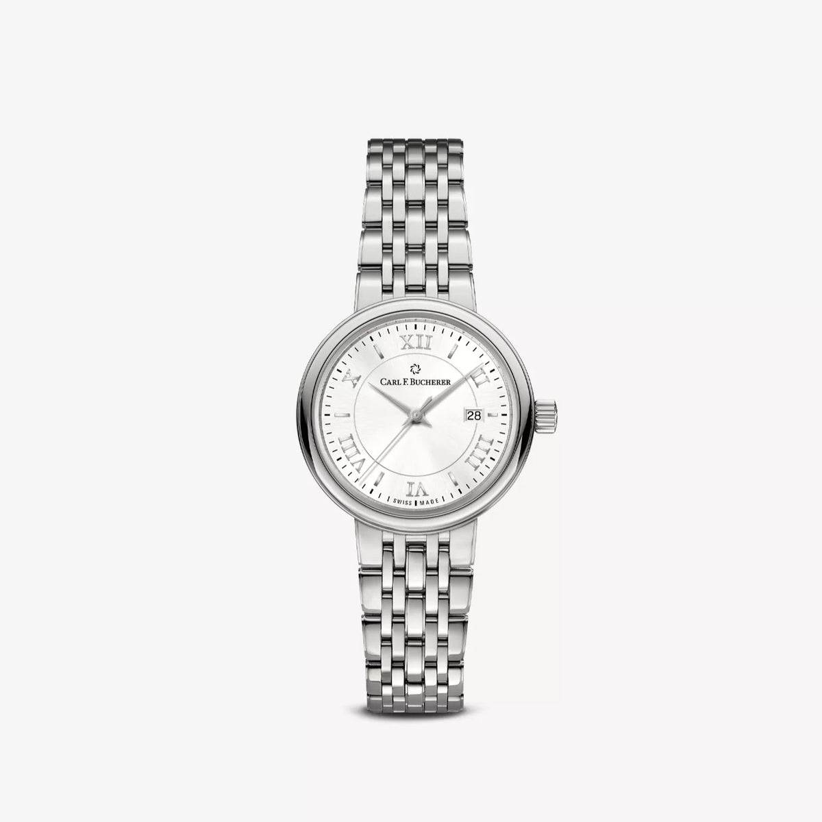 Carl F. Bucherer Adamavi Women's 31mm Automatic Watch 00.10320.08.15.21 – Swiss Made, Date Feature, 30m Water Resistance