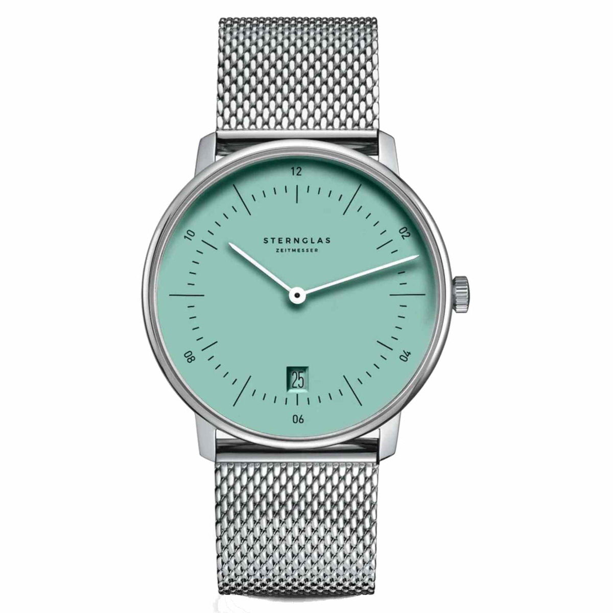 Sternglas Naos 38 mm Quartz Milanese Strap Tiffany Dial Men’s Watch