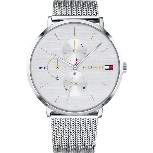 Tommy Hilfiger 1781942 – 40 mm Quartz Ladies Watch, Silver Dial & Stainless Steel Bracelet