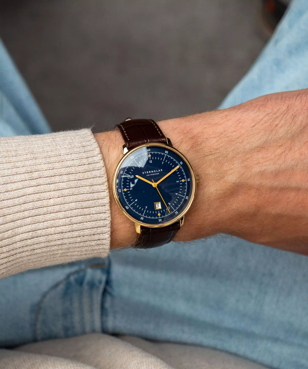 Sternglas Hamburg Men's 42 mm Quartz Watch