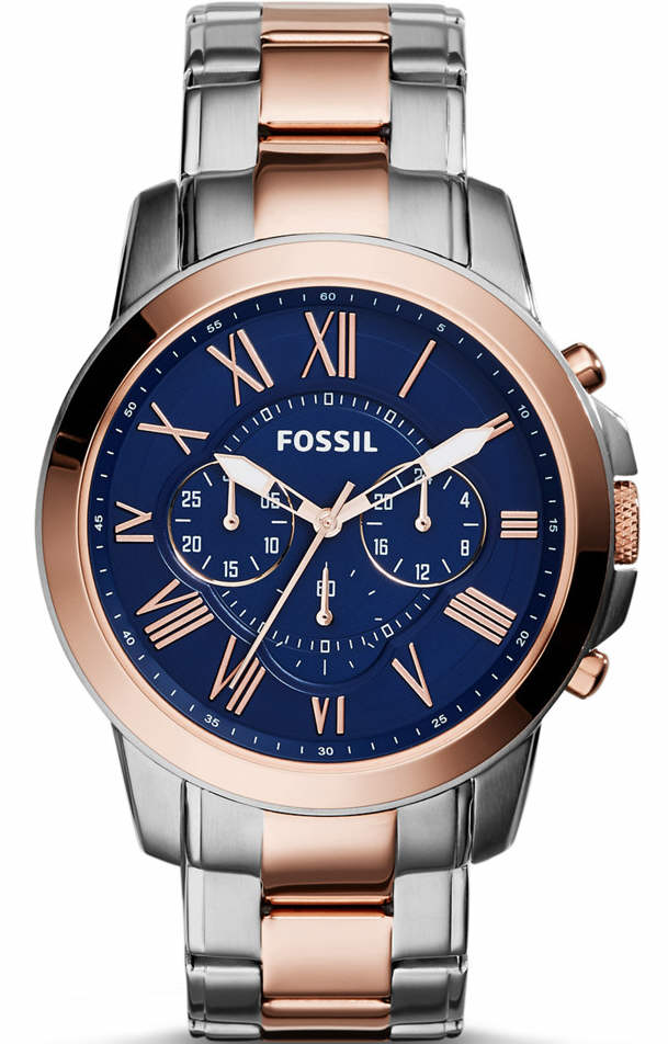 Fossil Grant Men's Two-Tone Chronograph Stainless Steel FS5024