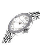 Carl F. Bucherer Adamavi Women's 28mm Quartz Watch 00.10315.08.15.31 – Swiss Quartz Movement, Silver Dial, 18K Rose Gold & Stainless Steel Case, 30m Water Resistance, Diamond Markers