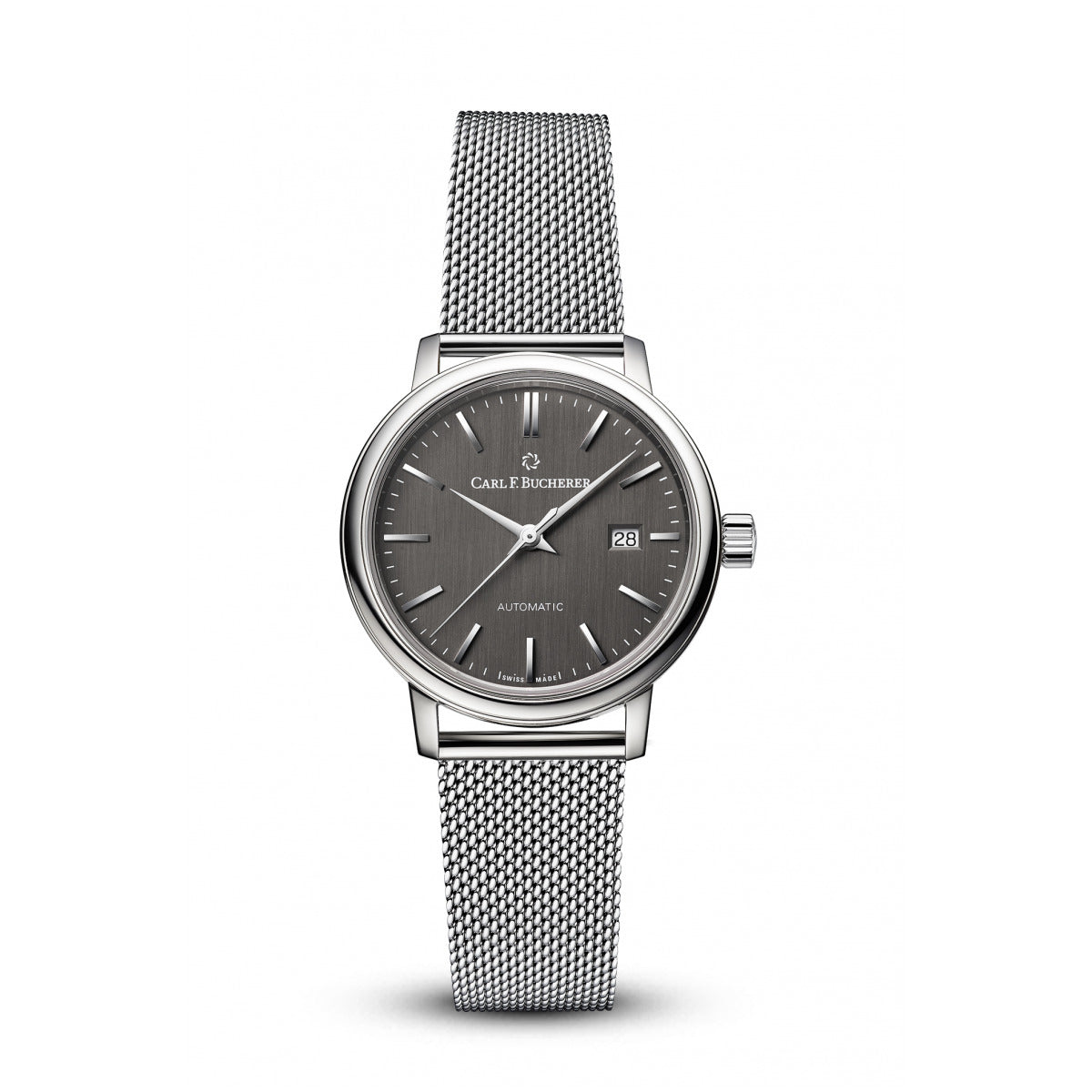 Carl F. Bucherer Adamavi Women's 31mm Watch 00.10320.08.33.21 – Swiss Made, Automatic Movement, Timeless Steel Design, 30M Water Resistance