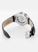 Roamer Competence Skeleton IV Automatic Watch – Swiss Made SOPROD P024SK, 43mm Silver Stainless Steel Case, 50m Water Resistance, Sapphire Crystal, Leather Strap