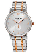 Montblanc Star Classique Unisex Automatic Watch MB107916, 39mm Two-Tone Case, Silver Dial, Swiss Made, Sapphire Crystal, 30m Water Resistance