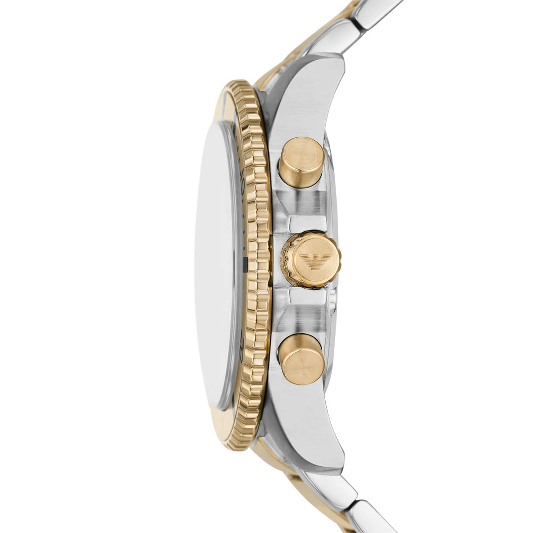 Emporio Armani AR11606 World Explorer Cream Mens Watch