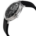 Emporio Armani Aviator Black Dial Leather 43mm Mens Watch