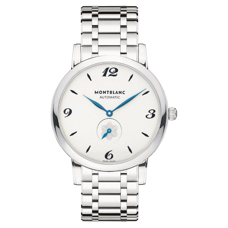 Montblanc Star Classique Unisex 39mm Automatic Watch MB110589 – Swiss Automatic Movement, Silver Dial, Stainless Steel Case & Bracelet, 30m Water Resistance
