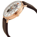 Emporio Armani Aviator White Dial Brown Leather 43mm Mens Watch