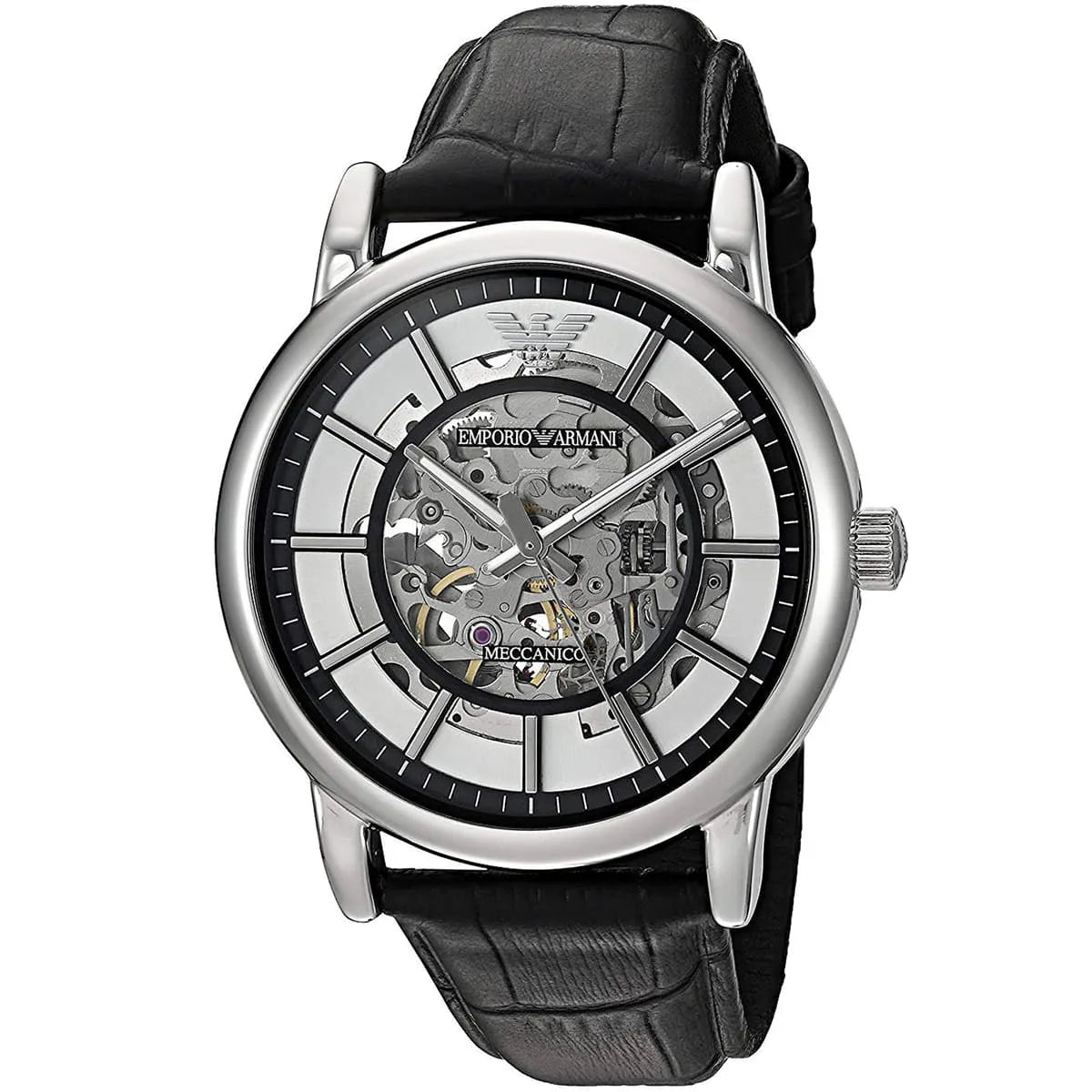 Emporio Armani AR1981 Luigi Silver Dial Automatic 43mm Mens Watch