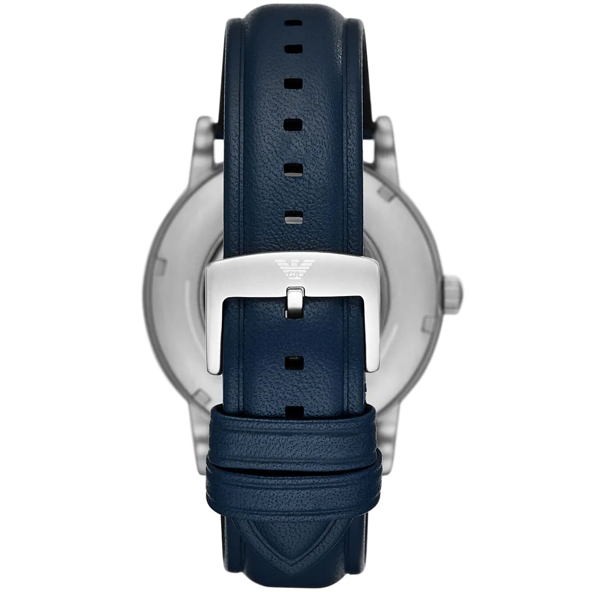 Emporio Armani Luigi Blue Dial Blue Leather 43mm Mens Watch
