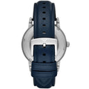 Emporio Armani Luigi Blue Dial Blue Leather 43 mm Mens Watch