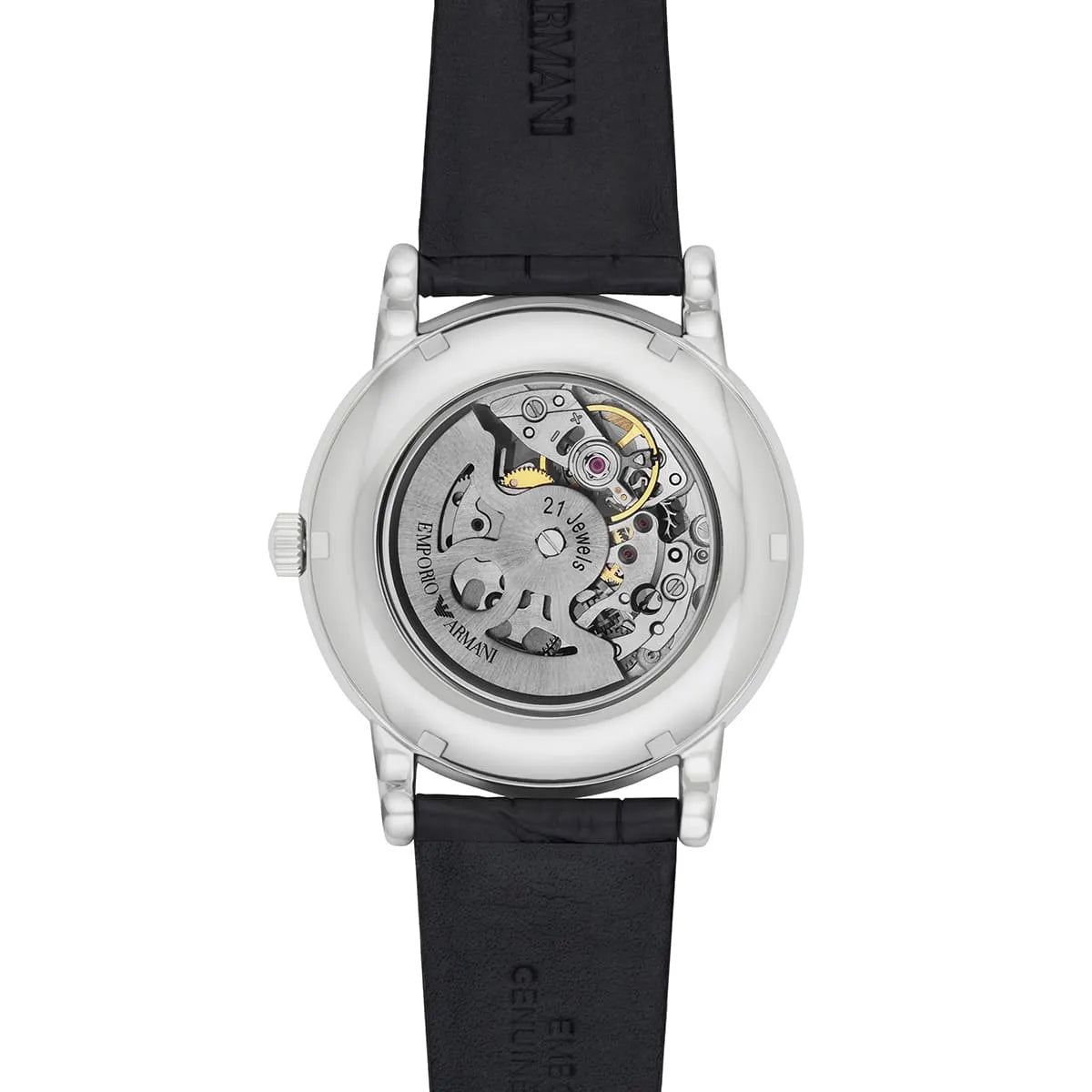 Emporio Armani AR1981 Silver Dial Automatic Mens Watch | FargoTime