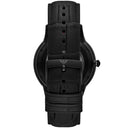 Emporio Armani Black Dial Leather 43mm Mens Watch