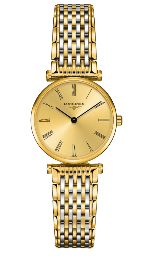 Longines La Grande Classique Ladies 24 mm Two-Tone Yellow Gold Ladies Battery Watch L4.209.2.31.7