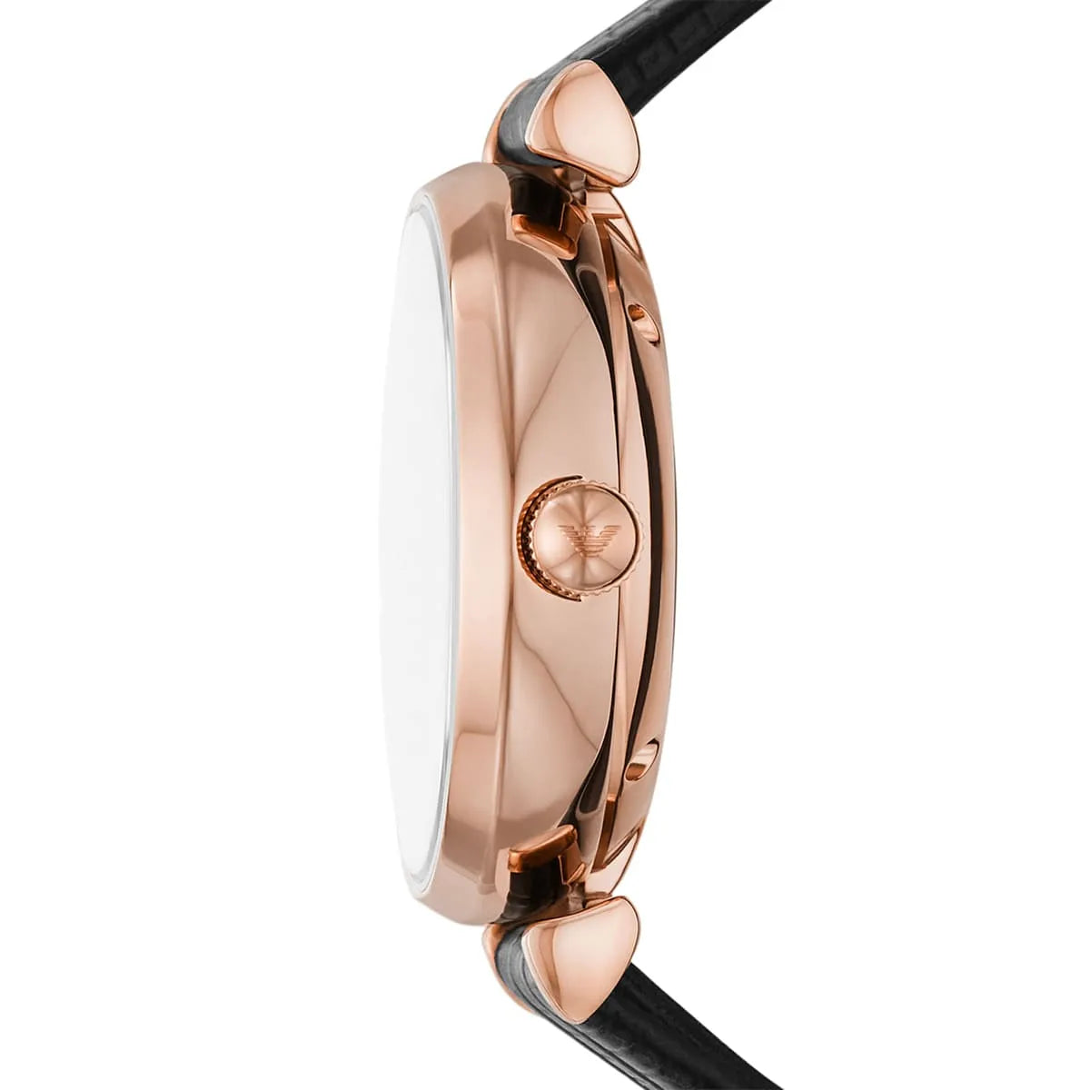 Emporio Armani Gianni T-Bar White Dial Leather 34mm Womens Watch