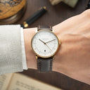 Sternglas Naos Edition Heritage White 38mm Miyota GR12 Quartz Men's Watch