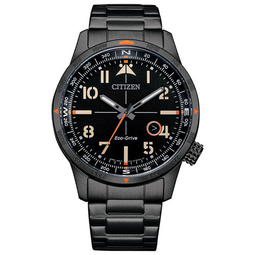 Citizen Sport's Men's Eco-Drive Aviator Style Watch - Black BM7555-83E