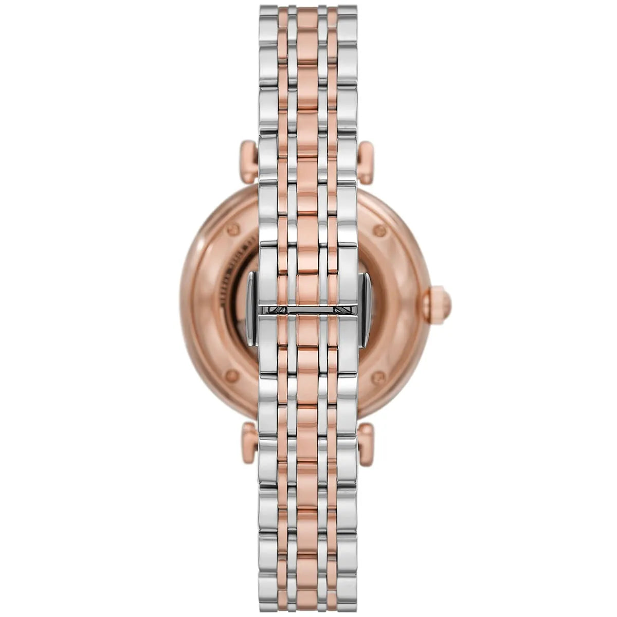 Emporio Armani White Dial Two-Tone Stainless Steel 34mm Womens Watch