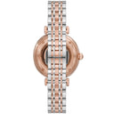 Emporio Armani Meccanico Ladies Automatic White Dial Two-Tone Stainless Steel 34mm Watch