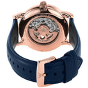 Emporio Armani Meccanico Luigi Blue Dial Blue Leather 43 mm Mens Watch AR60050