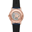 Emporio Armani Meccanico Luigi Blue Dial Blue Leather 43 mm Mens Watch AR60050