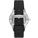 Emporio Armani Meccanico Automatic Black Dial Leather 43mm Men's Watch
