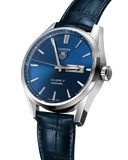 Tag Heuer Carrera Automatic Blue Alligator Strap Men's Watch WAR201E.FC6292