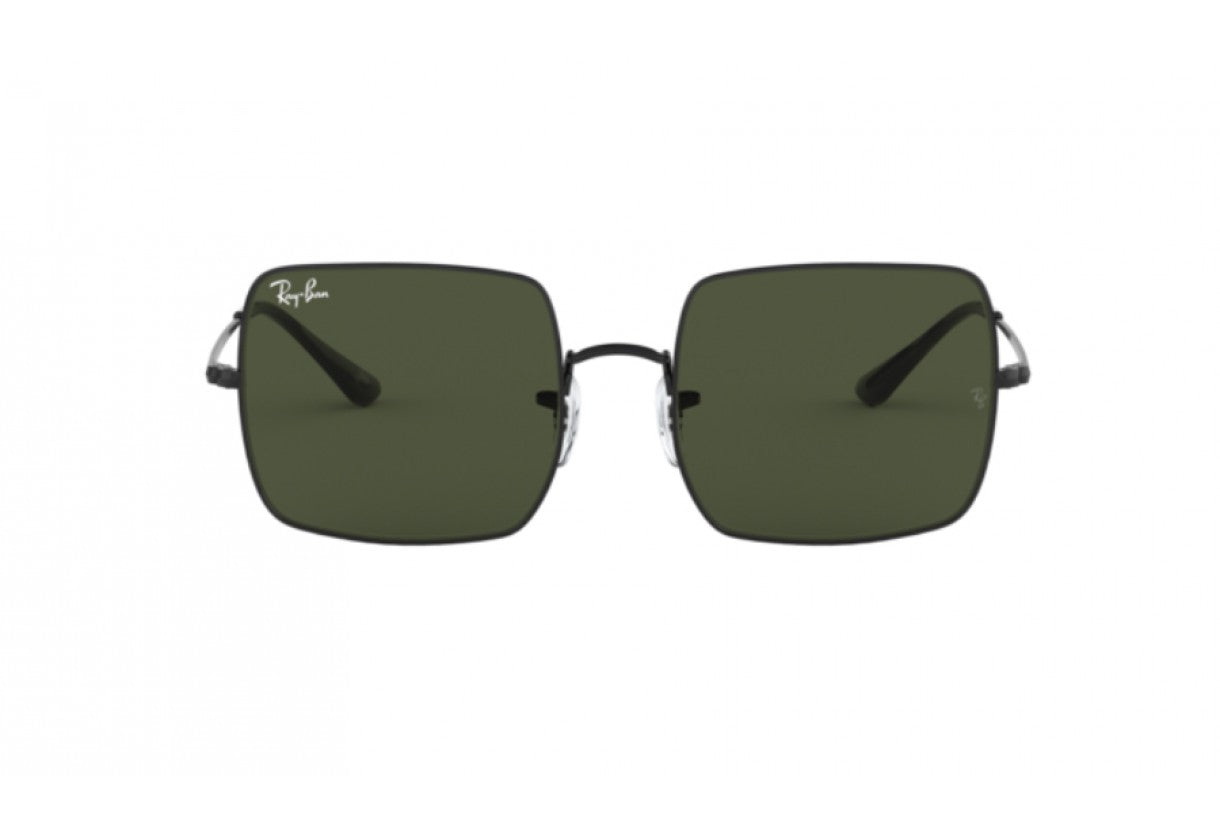 Ray-Ban Square Unisex Sunglasses In Black Frames & Green Lenses RB1971 9148/31 54-19