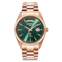 Roamer Primeline Daydate Rose-Gold Tone 42mm Men's Automatic Watch – Swiss Made, Sapphire Crystal, 5 Bar Water Resistance
