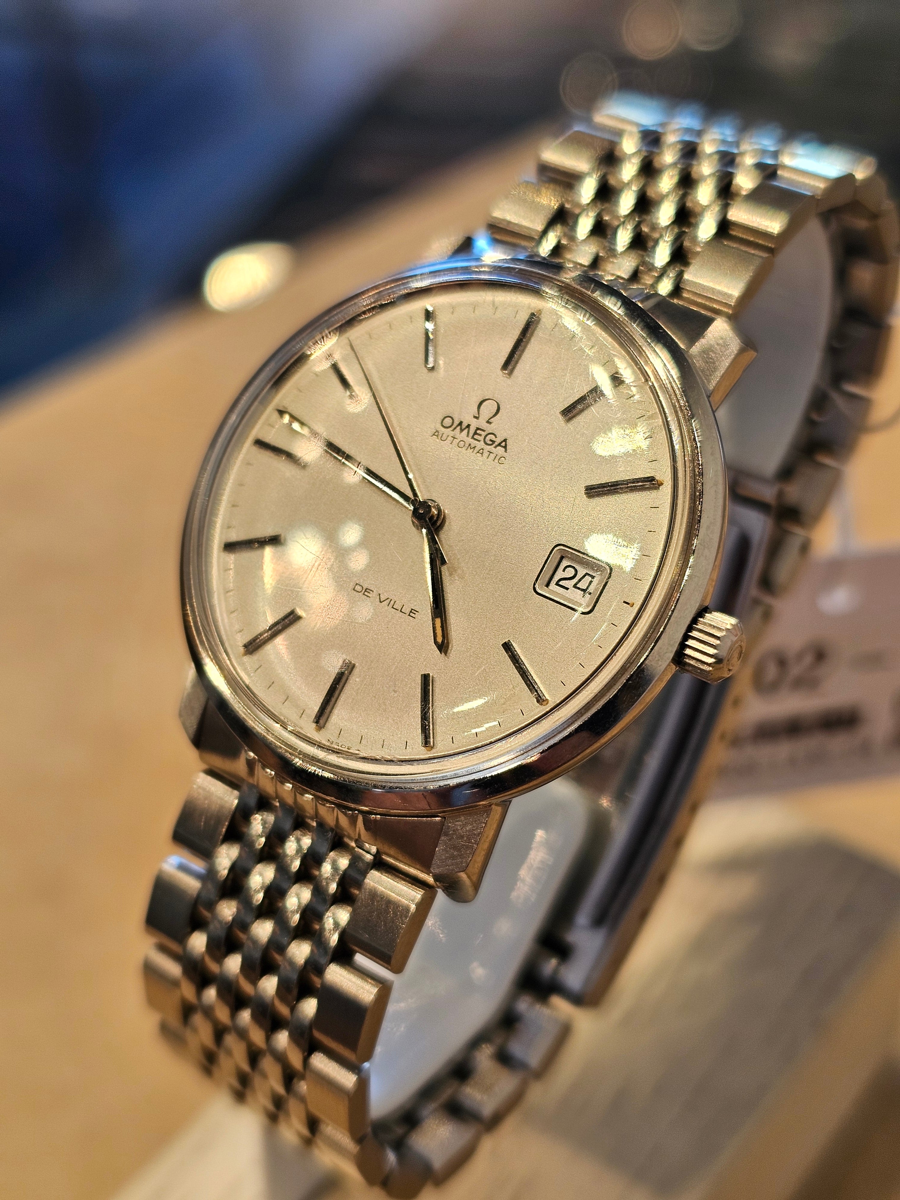 Omega Vintage De Ville 1973 Silver Dial 166.0181 Pre-Owned