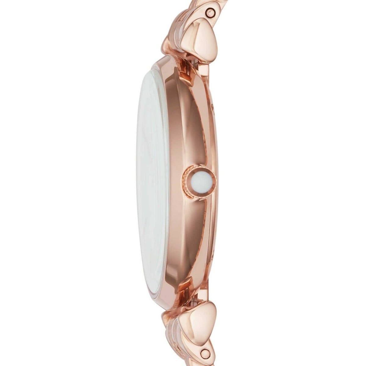 Emporio Armani White Dial Rose Gold Stainless Steel 32mm Womens Watch