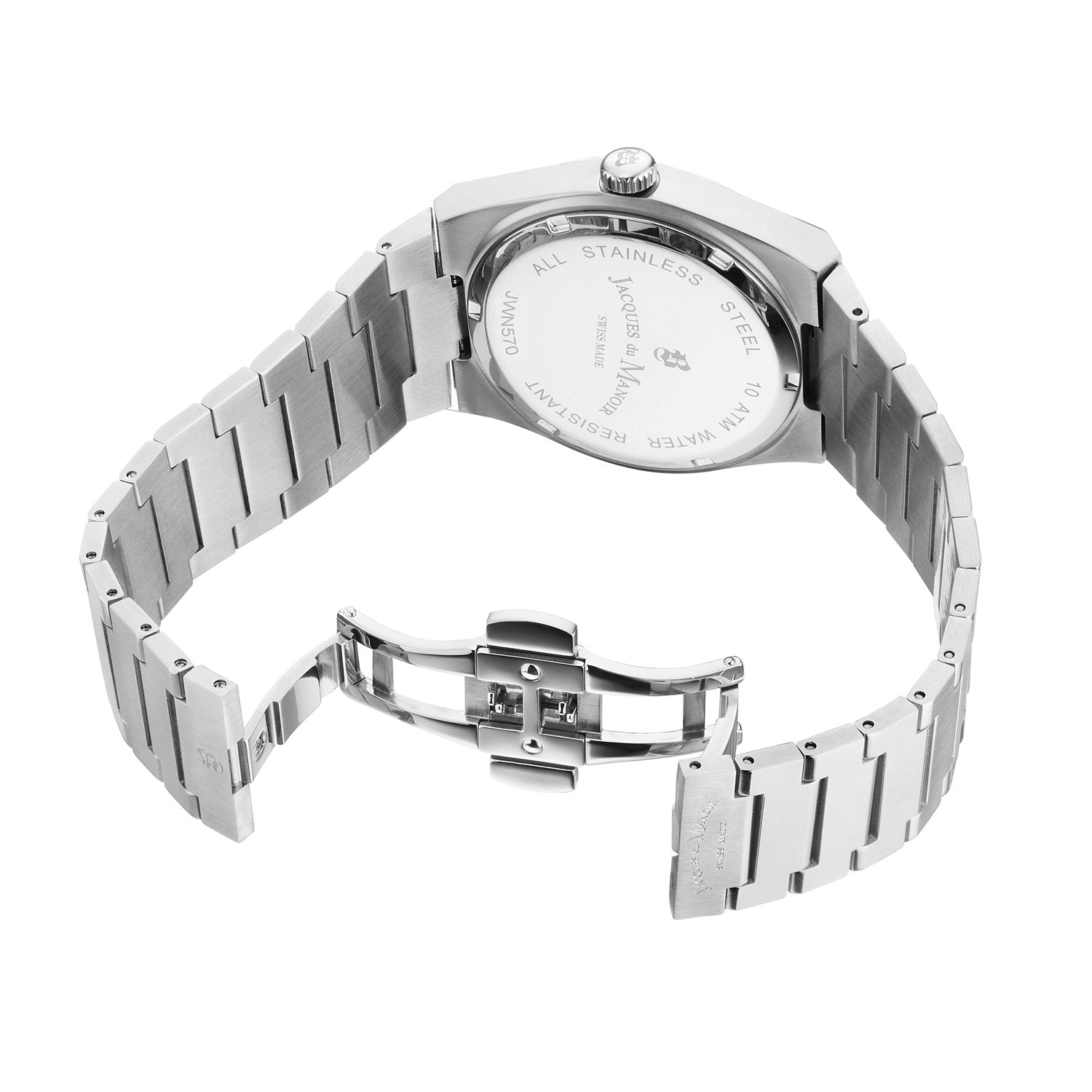 Jacques Du Manoir Horizon Gents Multifunction 41mm Quartz Black Dial Men's Watch JWN05701