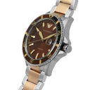 Emporio Armani AR11340 Diver 42 mm Brown Dial Two-Tone Stainless Steel Men's Watch