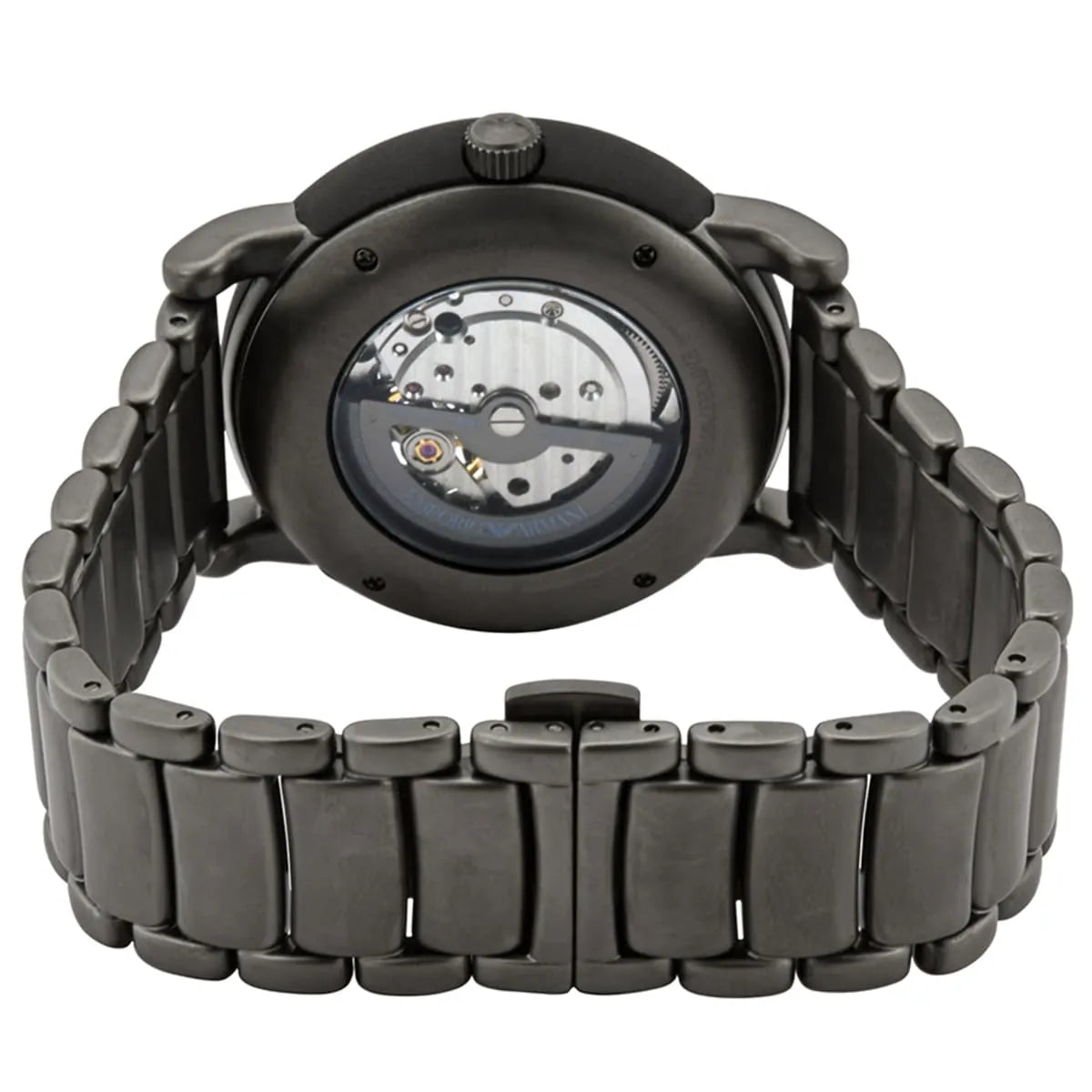 Emporio Armani Luigi Black Dial Stainless Steel 43mm Mens Watch