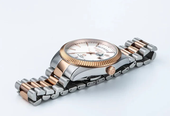 Roamer Primeline Daydate Men's 42mm Automatic Watch – Swiss Made, Sapphire Crystal, 5 Bar Water Resistance