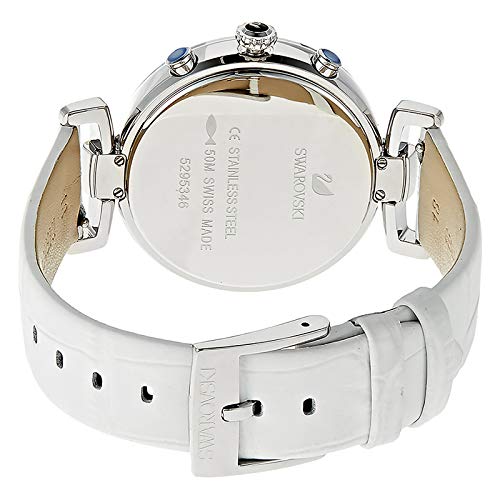 Swarovski Passage Chronograph Silver Tone Women's Watch – Quartz Movement & Leather Strap | Elegant Timepiece
