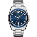 Emporio Armani AR11100 Men’s Blue Dial Silver Stainless Steel Watch