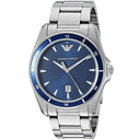 Emporio Armani AR11100 Men’s Blue Dial Silver Stainless Steel Watch