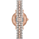 Emporio Armani Silver Dial Two-Tone Stainless Steel 32mm Womens Watch