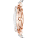 Emporio Armani Silver Dial Two-Tone Stainless Steel 32mm Womens Watch