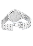 Roamer Slim-Line Classic Ladies Watch – Swiss Made Ronda 704, 30mm Stainless Steel Case, Blue Dial, Silver Bracelet