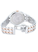 Roamer Slim-Line Classic Ladies Watch – Swiss Made Ronda 704, 30mm Stainless Steel Case, Rose Gold Plated, Silver Dial, Stainless Steel Bracelet