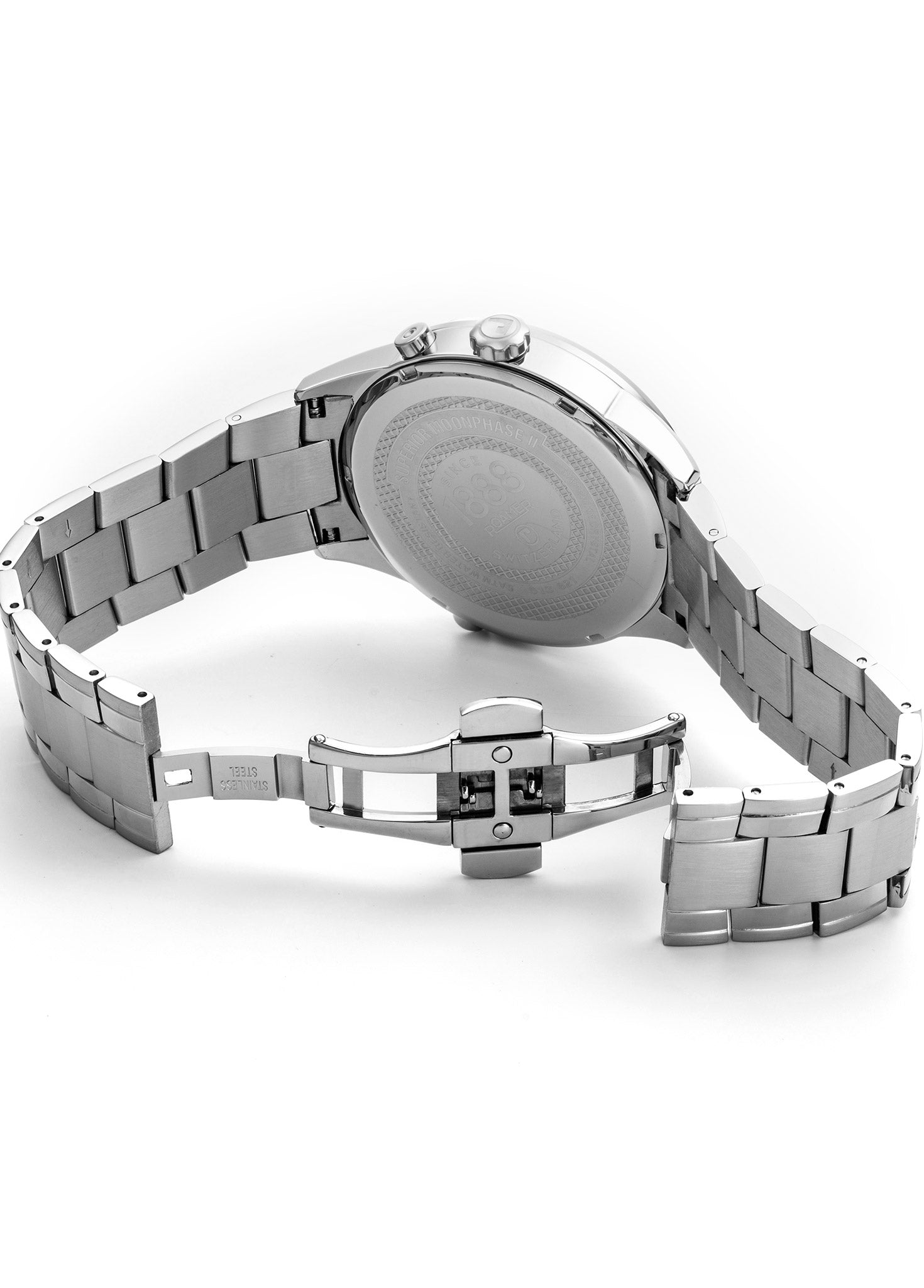 Roamer Superior Moonphase Men's Watch – Swiss Made Ronda 706.1 Movement, Moonphase Dial, Day-Date Sub-dials, 43mm Stainless Steel Case, Green Dial