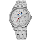 Montblanc Heritage Men's Automatic Watch MB114173, Swiss Automatic Movement, Silver Dial, Stainless Steel Bracelet, 30m Water Resistance